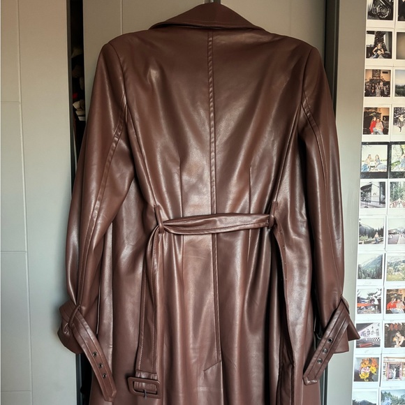 ‼️SOLD‼️Leather trench coat - Picture 5 of 7